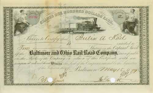Baltimore and Ohio Rail-Road Company (OU J.W. Garrett)