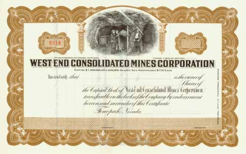 West End Consolidated Mines Corporation