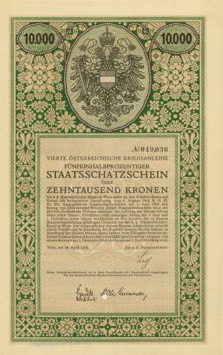 Österreich - 4. Kriegsanleihe, Staatsschatzschein