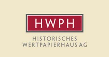 HWPH AG - Auktionshaus für Historische Wertpapiere - jetzt einliefern /  bieten