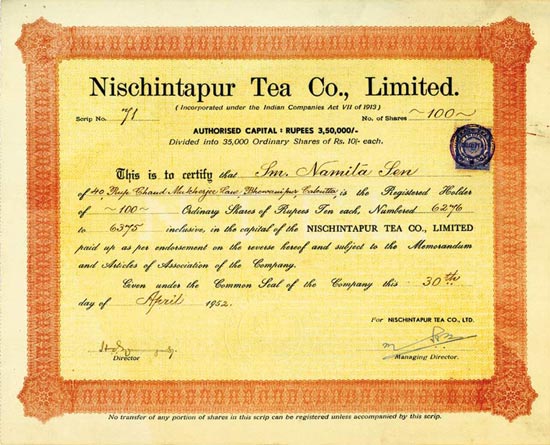 Nischintapur Tea Co., Limited