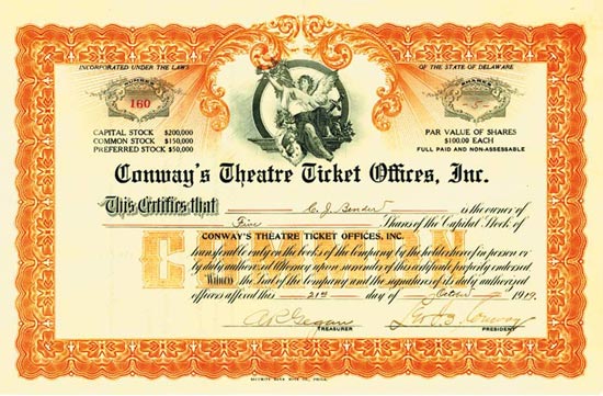 Conway's Theatre Ticket Offices, Inc.