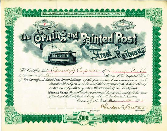 Corning and Painted Post Street Railway
