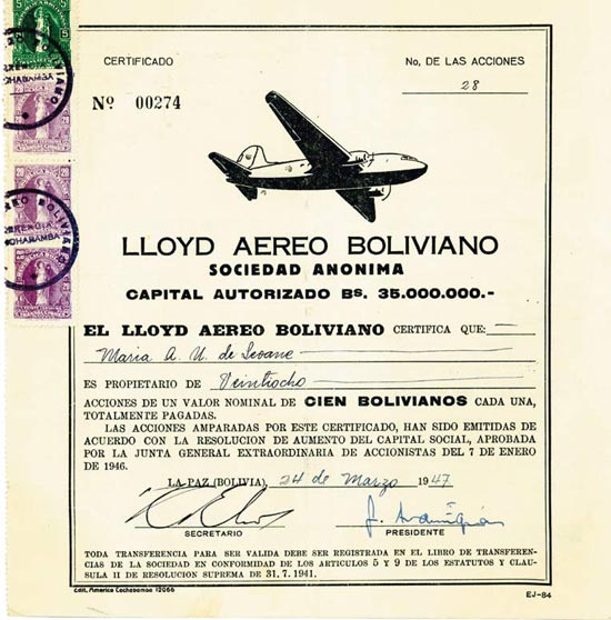 Lloyd Aereo Boliviano Sociedad Anonima