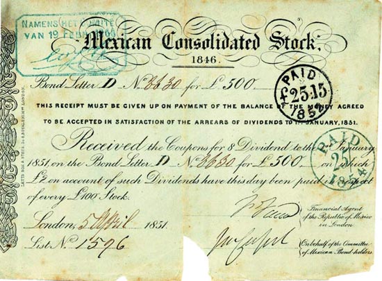 Mexican Consolidated Stock