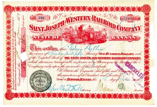 Saint Joseph and Western Railroad Company