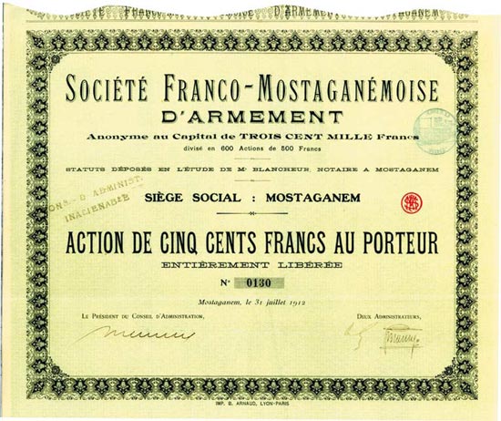 Société Franco-Mostaganémoise d'Armement