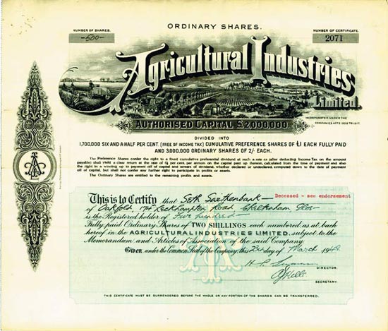 Agricultural Industries Limited