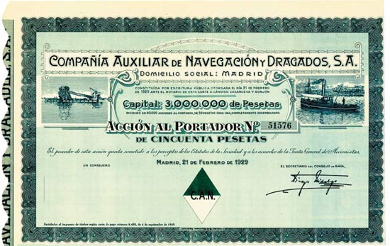 Compania Auxiliar de Navegación y Dragados, S.A.