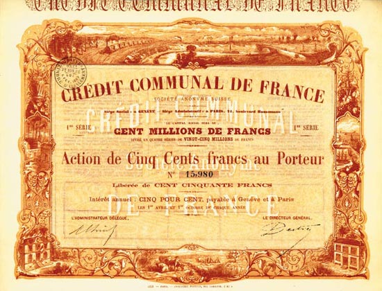 Credit Communal de France Société Anonyme Suisse