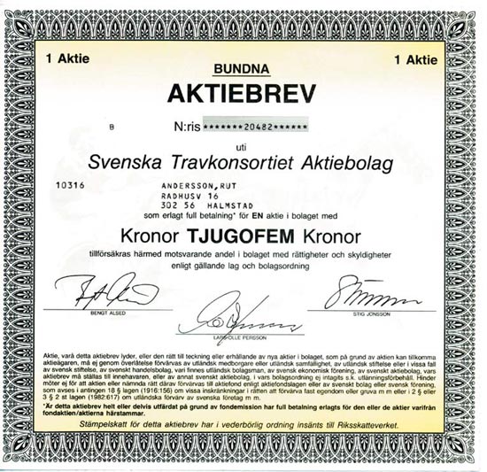 Svenska Travkonsortiet Aktiebolag