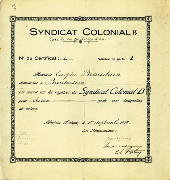 Syndicat Colonial B