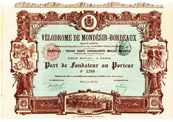 Vélodrome de Mondésir-Bordeaux Société Anonyme