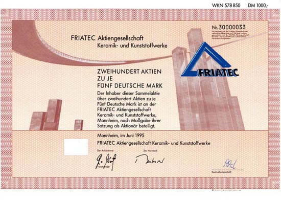 FRIATEC Aktiengesellschaft für Keramik- und Kunstwerkstoffe