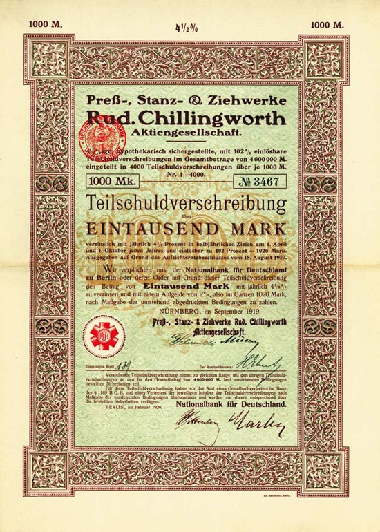Preß-, Stanz- & Ziehwerke Rud.Chillingworth AG