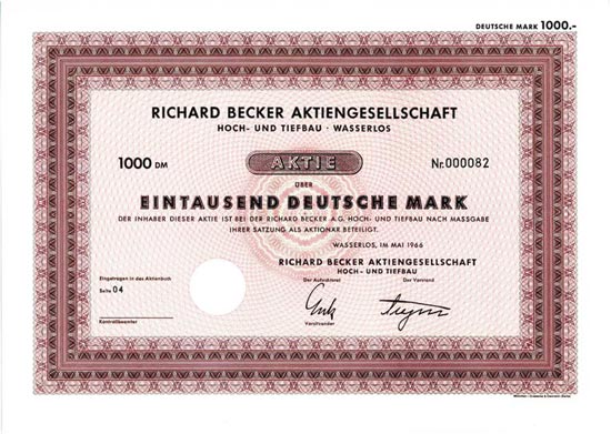 Richard Becker AG Hoch- und Tiefbau