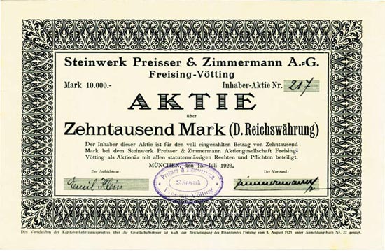 Steinwerk Preisser & Zimmermann AG