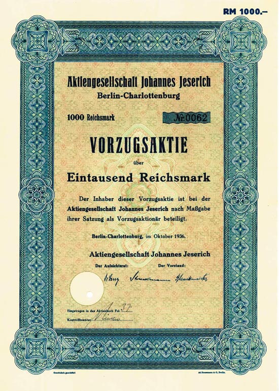 Aktiengesellschaft Johannes Jeserich