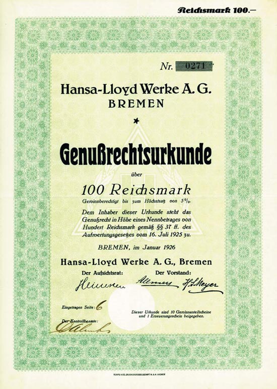 Hansa-Lloyd Werke A. G.