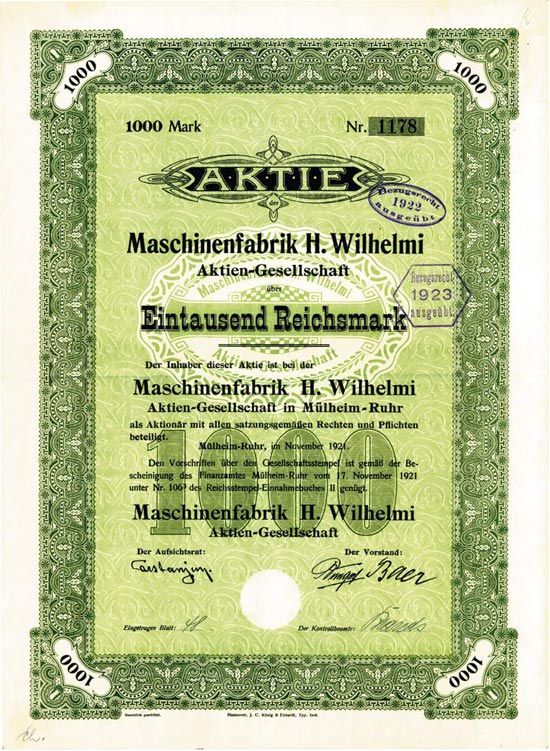 Maschinenfabrik H. Wilhelmi AG