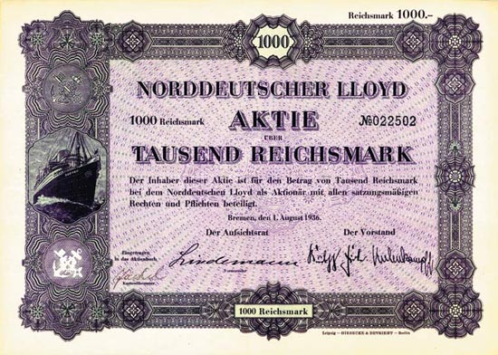 Norddeutscher Lloyd [2 Stück]