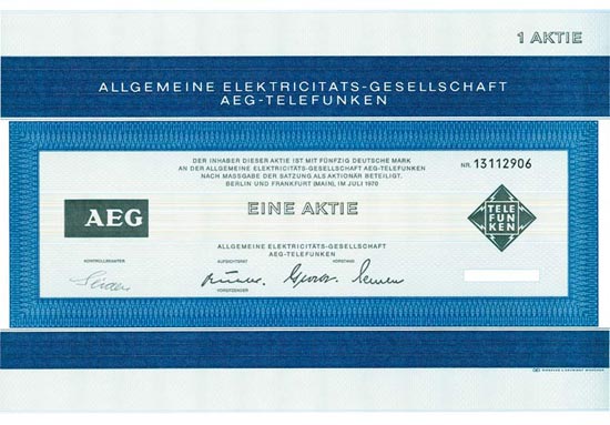 Allgemeine Elektrizitäts-Gesellschaft AEG-Telefunken