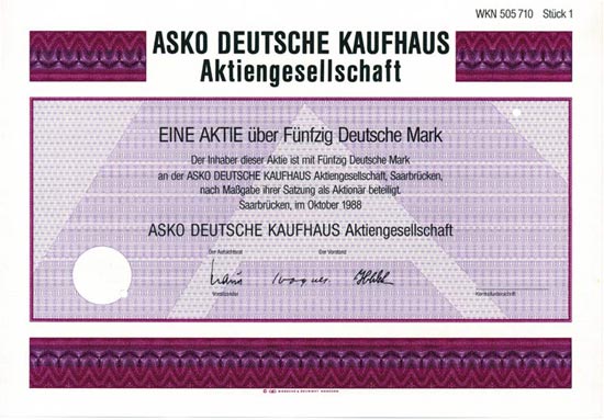 Asko Deutsche Kaufhaus AG