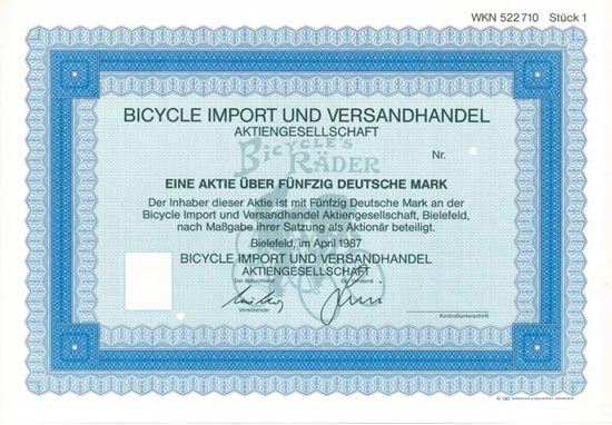 Bicycle Import und Versandhandel AG
