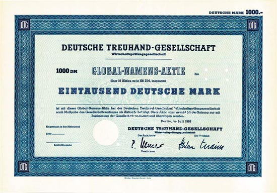 Deutsche Treuhand-Gesellschaft Wirtschaftsprüfungsgesellschaft