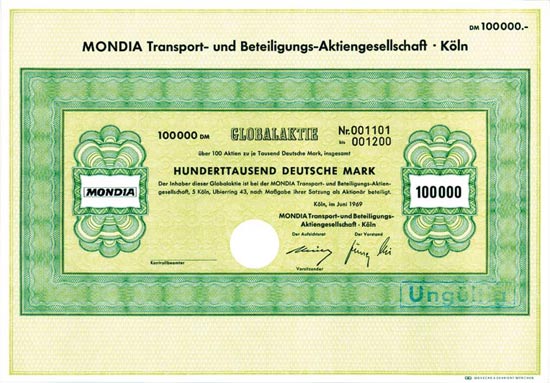 MONDIA Transport- und Beteiligungs-AG