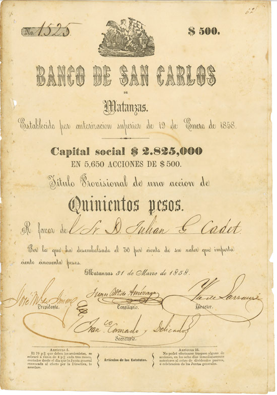 Banco de San Carlos de Matanzas
