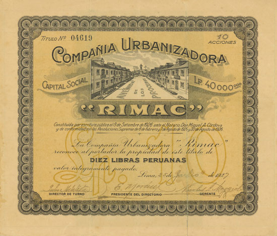 Compañia Urbanizadora RIMAC
