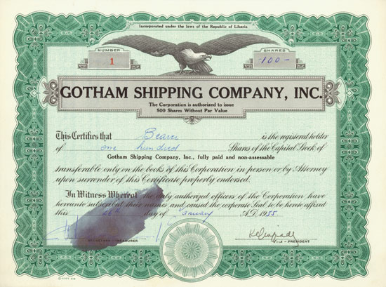 Gotham Shipping Company, Inc.