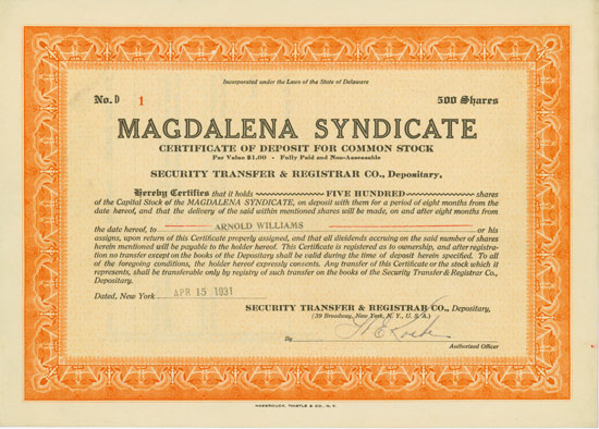 Magdalena Syndicate