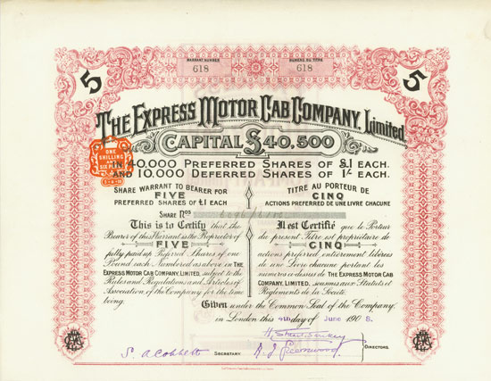 Express Motor Cab Company, Limited