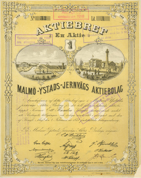 Malmö-Ystads-Jernvägs Aktiebolag