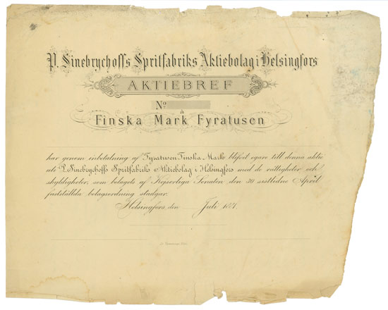 P. Sinebrychoffs Spritfabriks Aktiebolag