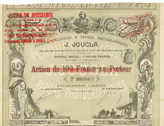 Plaques, Pellicules & Papiers Photographiques J. Joucla S.A., Paris