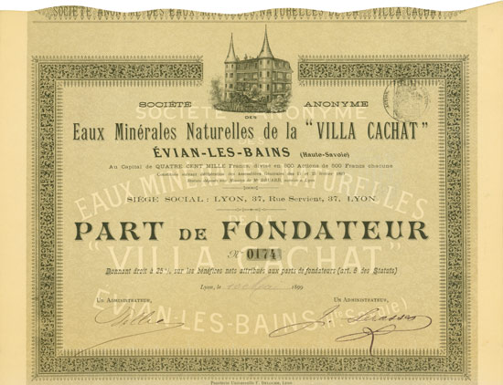 Société Anonyme des Eaux Minérales Naturelles de la Villa Cachat Èvian-Les-Bains