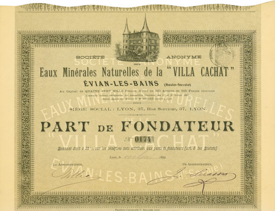 Société Anonyme des Eaux Minérales Naturelles de la Villa Cachat Èvian-Les-Bains