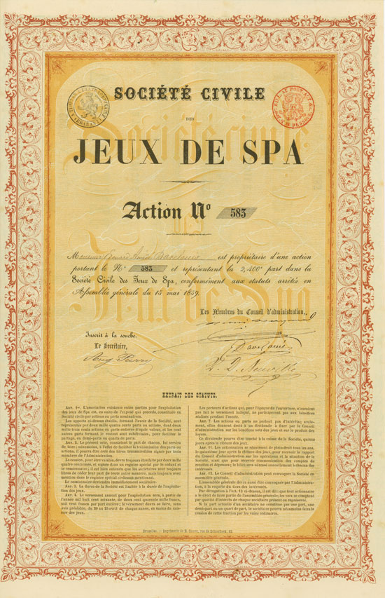 Société Civile des Jeux de Spa