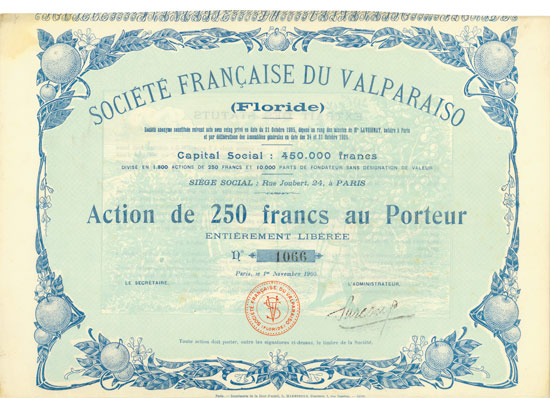 Société Française du Valparaiso (Floride)