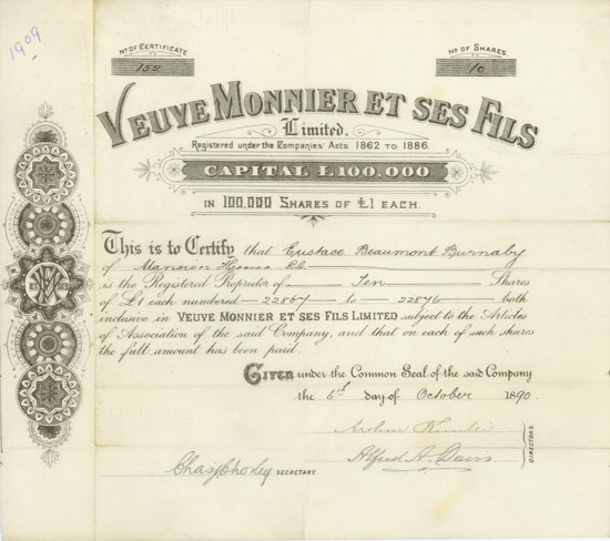 Veuve Monnier et ses Fils Limited