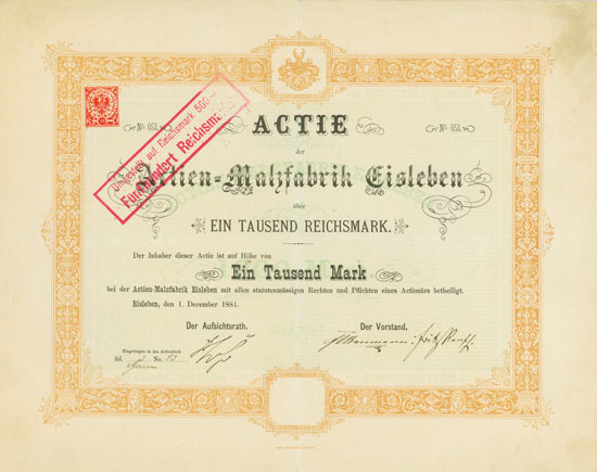 Actien-Malzfabrik Eisleben