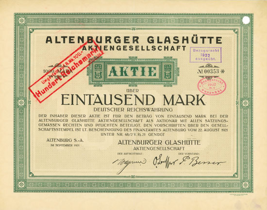 Altenburger Glashütte AG