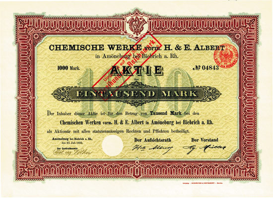 Chemische Werke vorm. H.& E. Albert