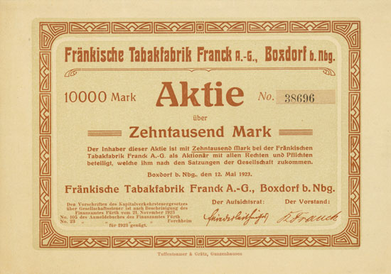 Fränkische Tabakfabrik Franck AG