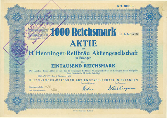 H. Henninger-Reifbräu AG