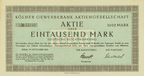 Kölner Gewerbebank AG