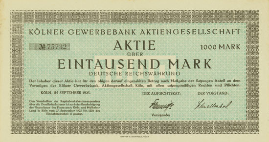 Kölner Gewerbebank AG